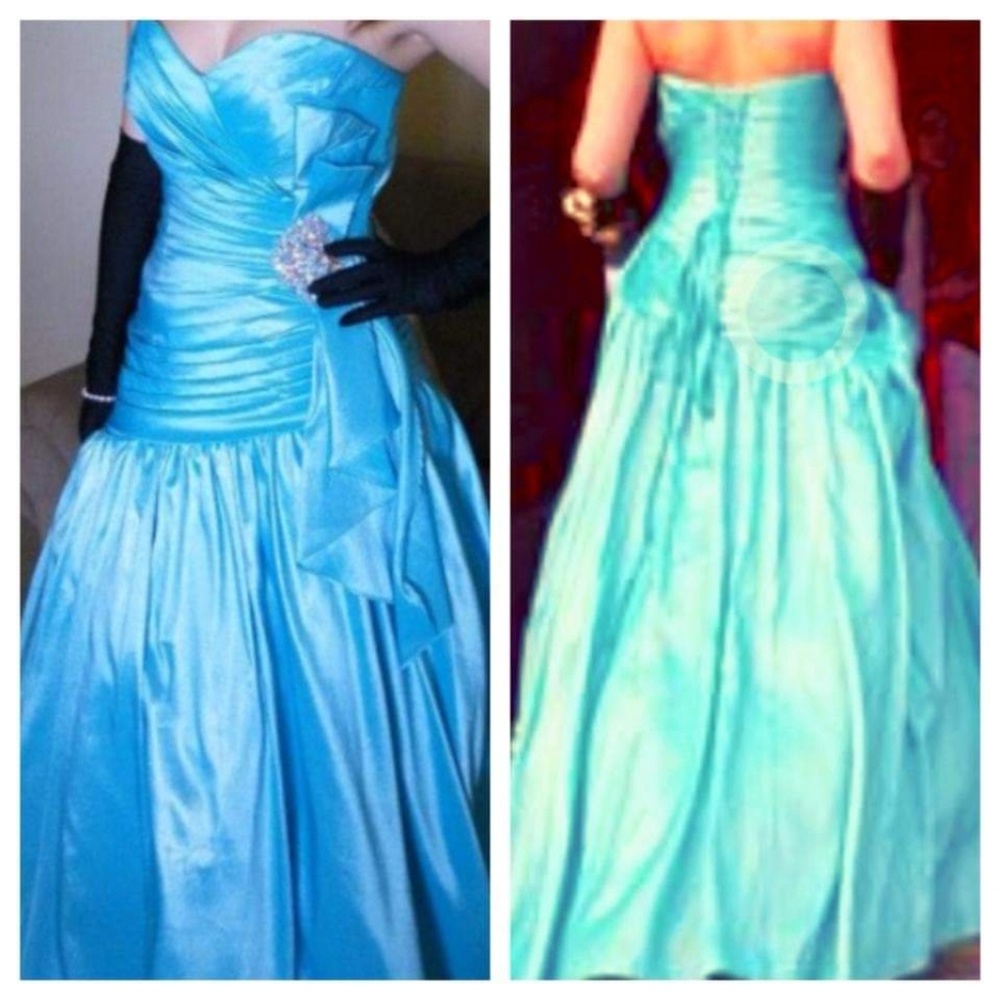 Turquoise prom dress
